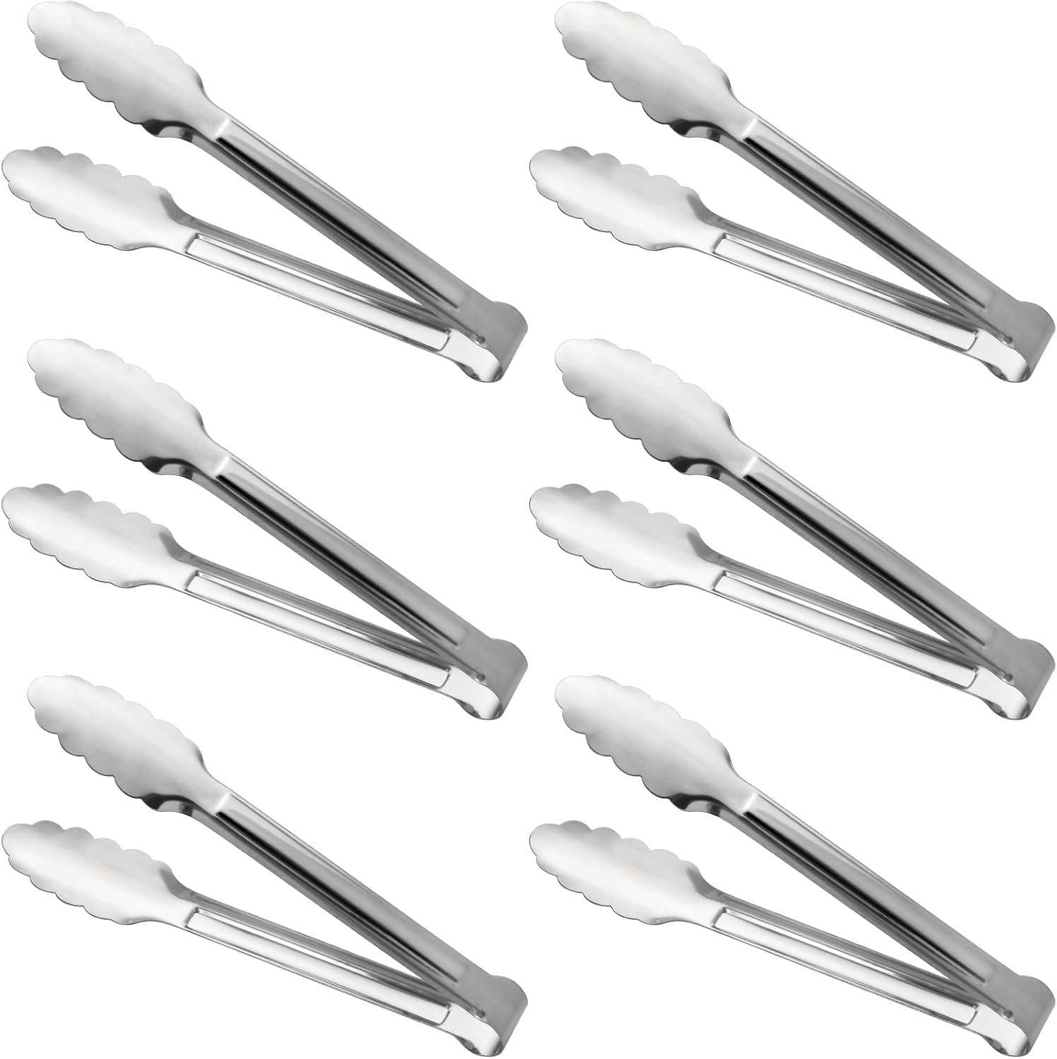 Serving Tongs,Buffet Tongs, ACAUTO Stainless Steel Food Tong Serving Tong Small Serving Tongs Stainless Steel Mini