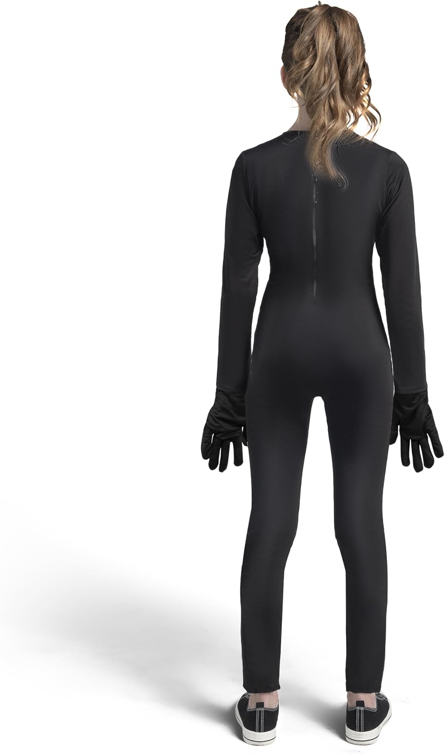 Halloween Kids Skeleton Costume, Unisex Glow in the Dark Skeleton Jumpsuit with Gloves for Boys, Girls