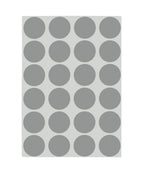 Gray Removable Dot Stickers, 3/4 Inch, 1008/Pack