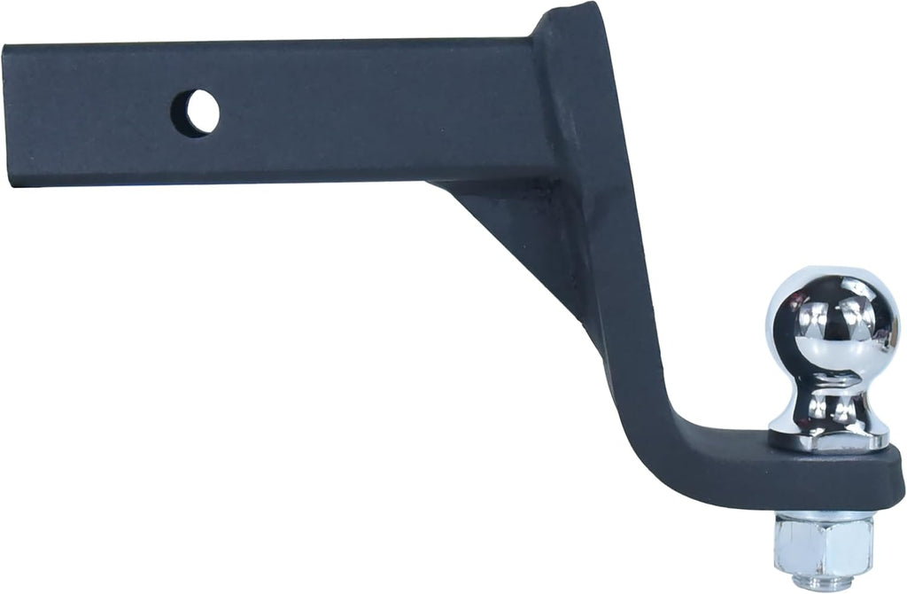 Trailer Hitch Ball Mount Kit with 2 inch Trailer Ball and 5/8 inch Hitch Pin, 6 inch Drop, Fits 2 inch Hitch