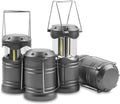 LED Camping Lantern, 4 Pack Battery Powered Flashlight for Power Outages, Portable Collapsible Hanging Light