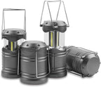 LED Camping Lantern, 4 Pack Battery Powered Flashlight for Power Outages, Portable Collapsible Hanging Light