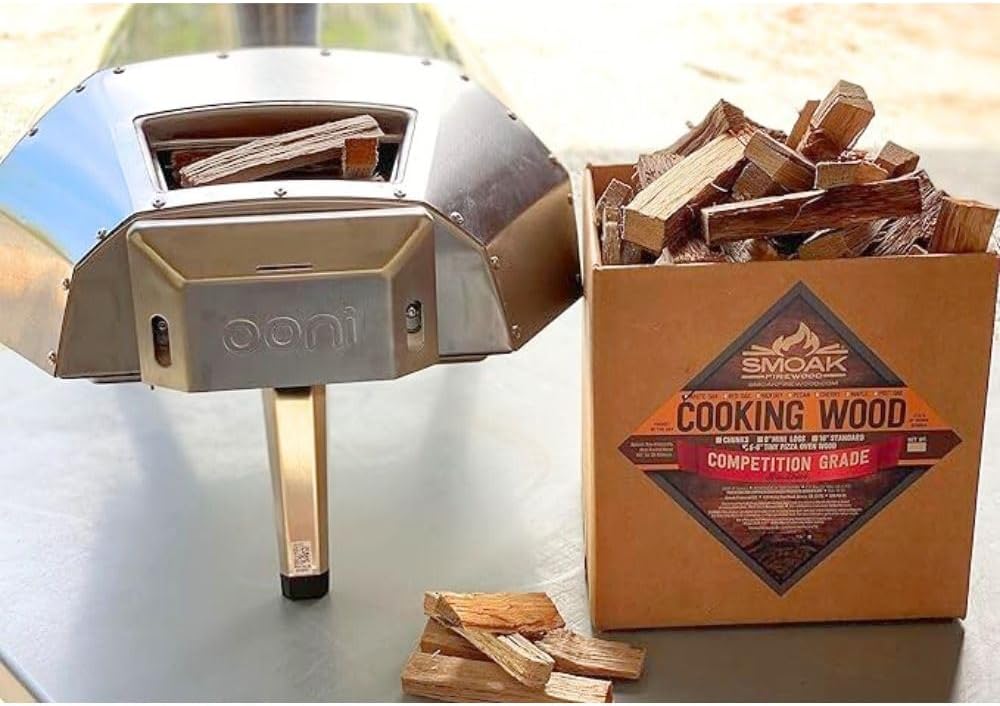 Cooking Wood Mini Splits - USDA Certified Kiln Dried (Maple, 5-6in Tiny Pizza Oven Wood) for Portable Pizza ovens