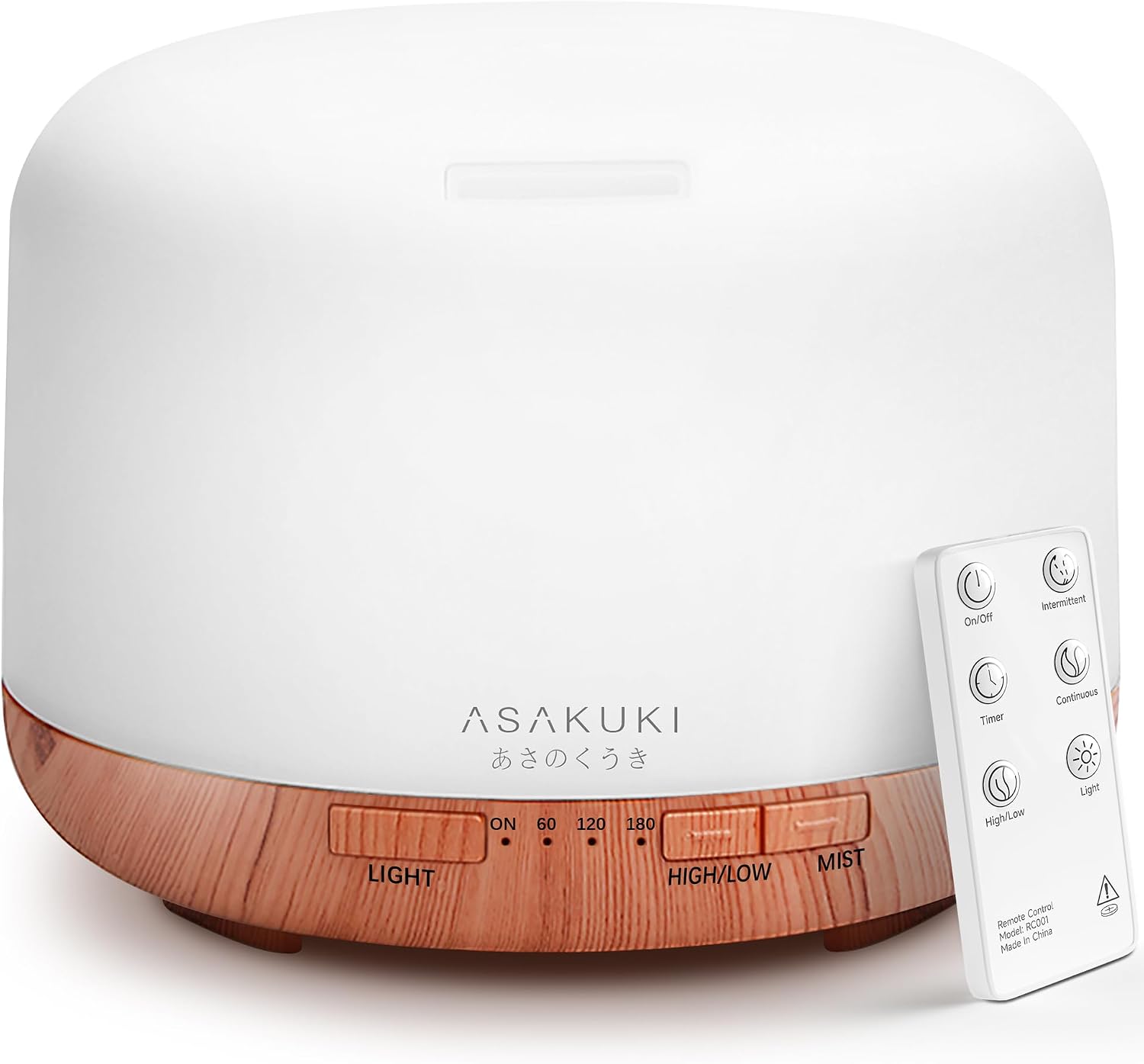 Essential Oil Diffuser for Home, 500ML Aromatherapy Humidifier | with Remote Control, 7 Color LED Lights, Quiet Cool