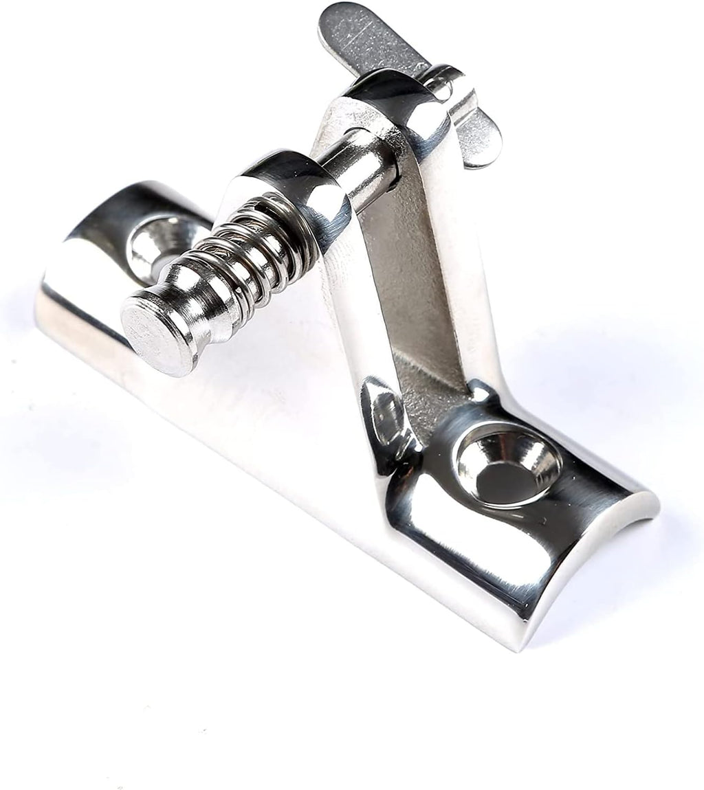 Mxeol Bimini Top Deck Hinges Fitting Concave Base Hardware with Quick Pins
