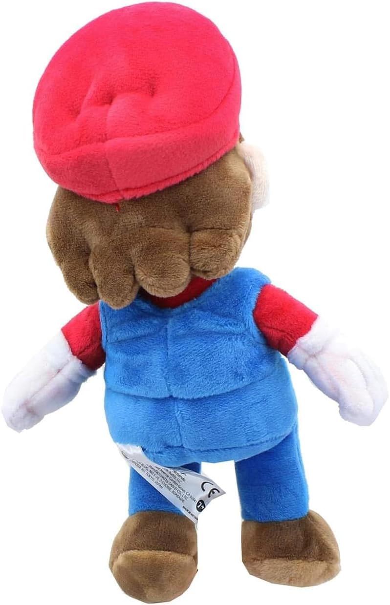 Super Mario All Star Collection 1414 Mario Stuffed Plush, Multicolored,9.5"