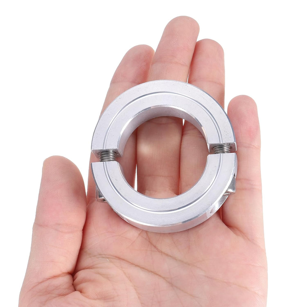 uxcell 2pcs Double Split Clamp-On Shaft Collar 1-1/4" Shaft, Aluminum Alloy