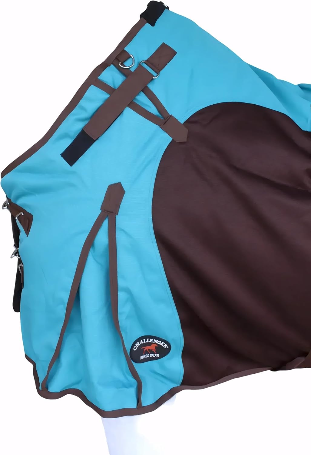 1200D Horse Turnout Blanket Waterproof, Breathable, Heavy-Weight Winter Blanket with 300g Fill, Ripstop Outer Shell