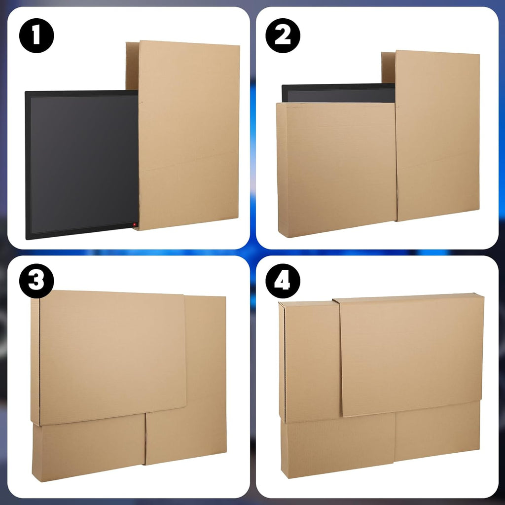 6 Sets 16 Pcs TV Moving Box Adjustable Up to 62" TV, Picture/Paint/Mirror Moving Boxes for Protecting Screen