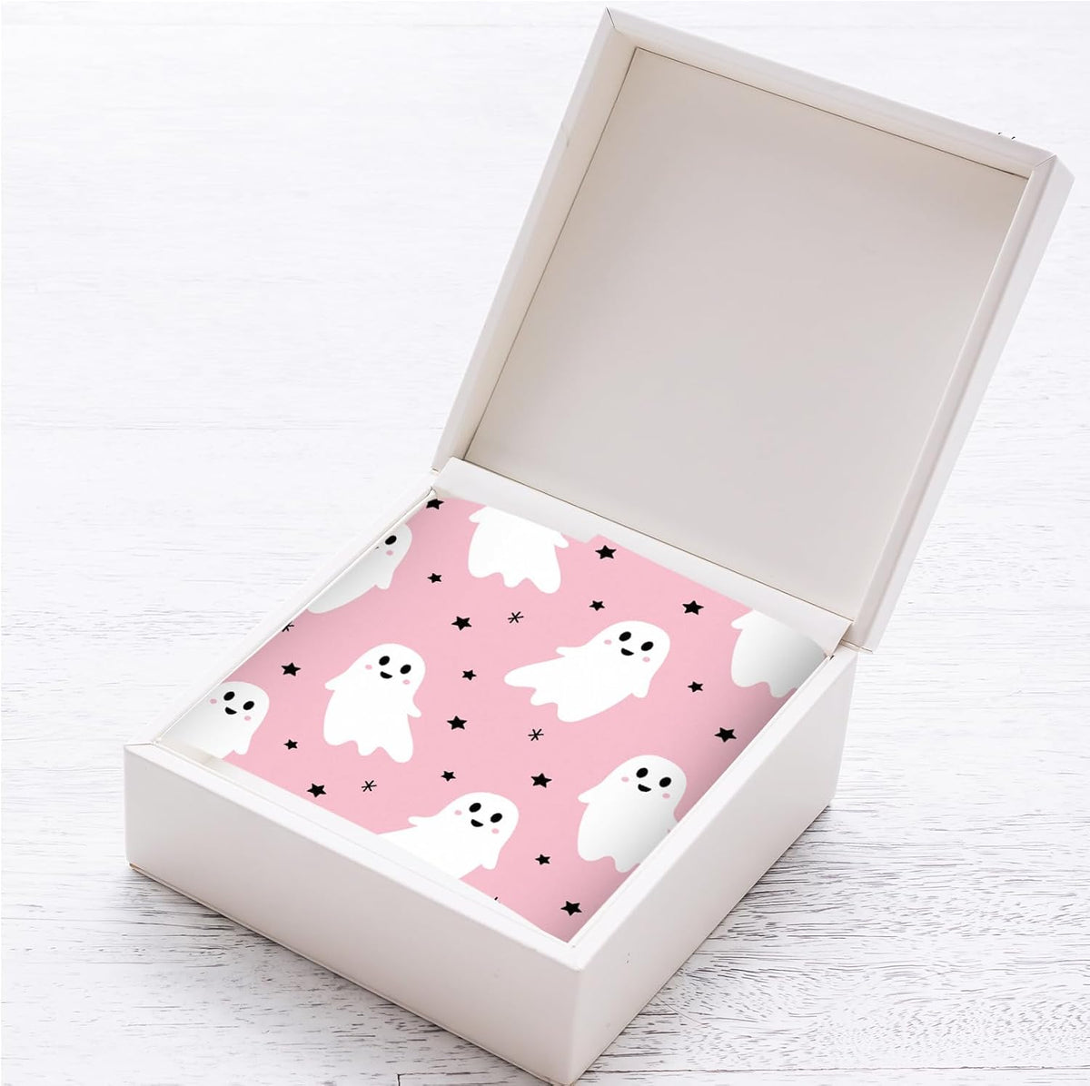 80 Sheets Halloween Tissue Paper, Light Pink Ghost, 14 x 20 Inch