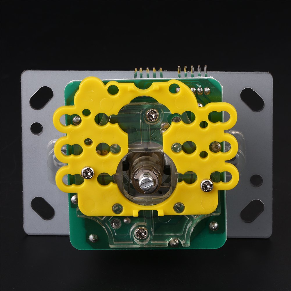 LED Colorful Illuminated Joystick, Games DIY Kit Long Handle Joystick for Gaming Cabinet Button Kit