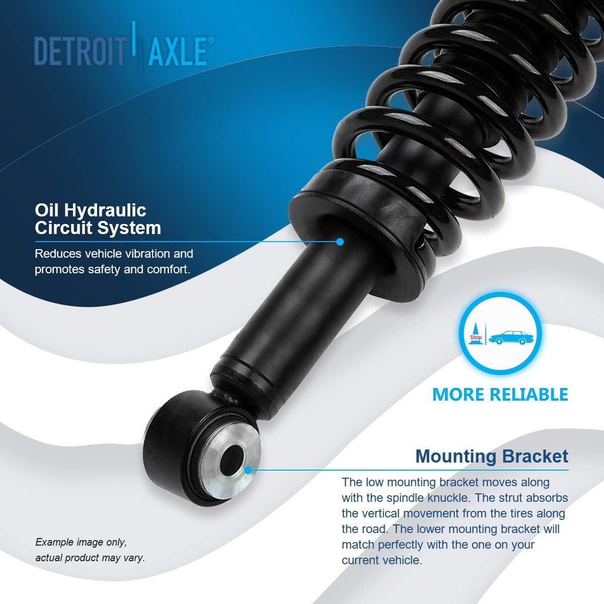 Detroit Axle - 4pc Front Struts Kit for 07-13 Ford Expedition