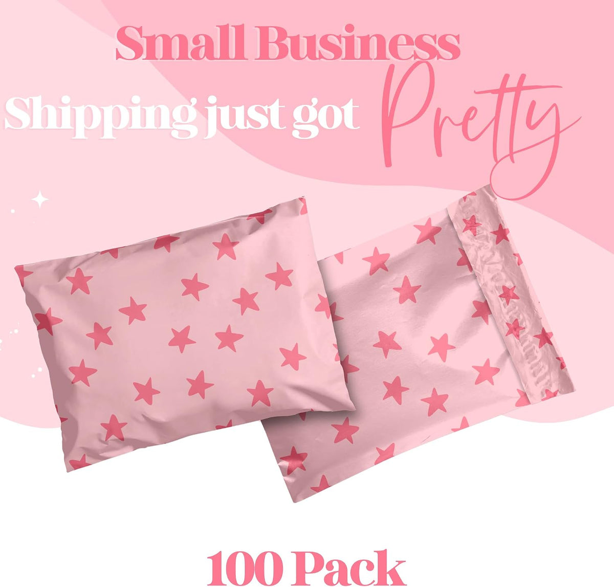 Poly Mailer 6x9, Seeing Stars, 100 Pack