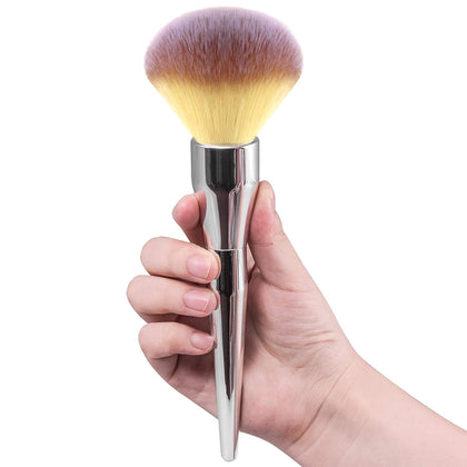 Foundation Brush,Daubigny Large Powder Brush Flat Arched Premium Durable Kabuki Makeup Brush Perfect For Blending