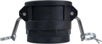 2 Camlock Fittings (3" Type D) Female Coupler x Female Thread Camlock Fittings With Gasket Inside (3")