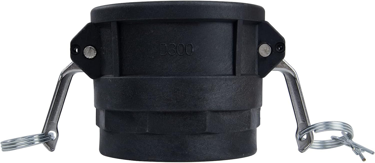 2 Camlock Fittings (3" Type D) Female Coupler x Female Thread Camlock Fittings With Gasket Inside (3")