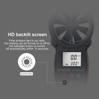 BTMETER BT-100APP Bluetooth Anemometer, Handheld Wind Speed Meter with App