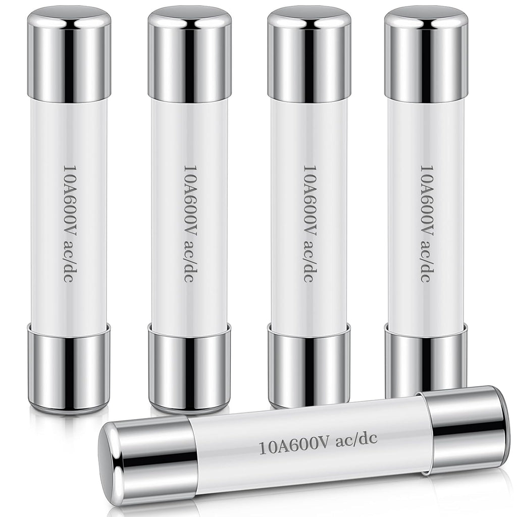 Relaxweex 5 Pcs Ceramic Fast Fuses for Multimeters, 6.3x32 mm Ff10a