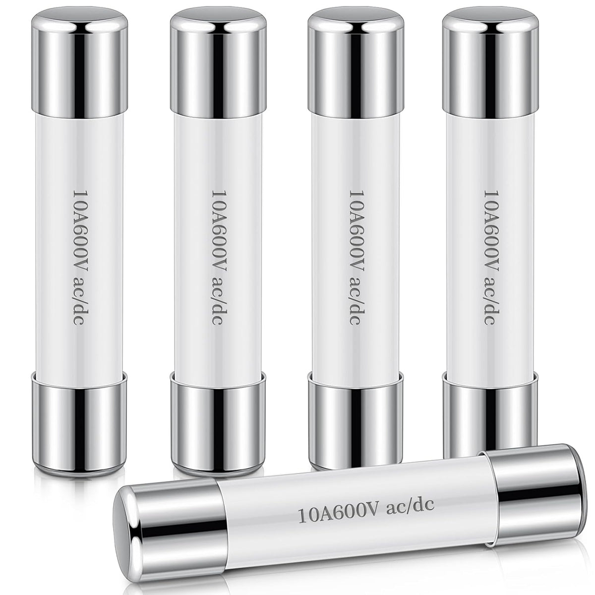 Relaxweex 5 Pcs Ceramic Fast Fuses for Multimeters, 6.3x32 mm Ff10a