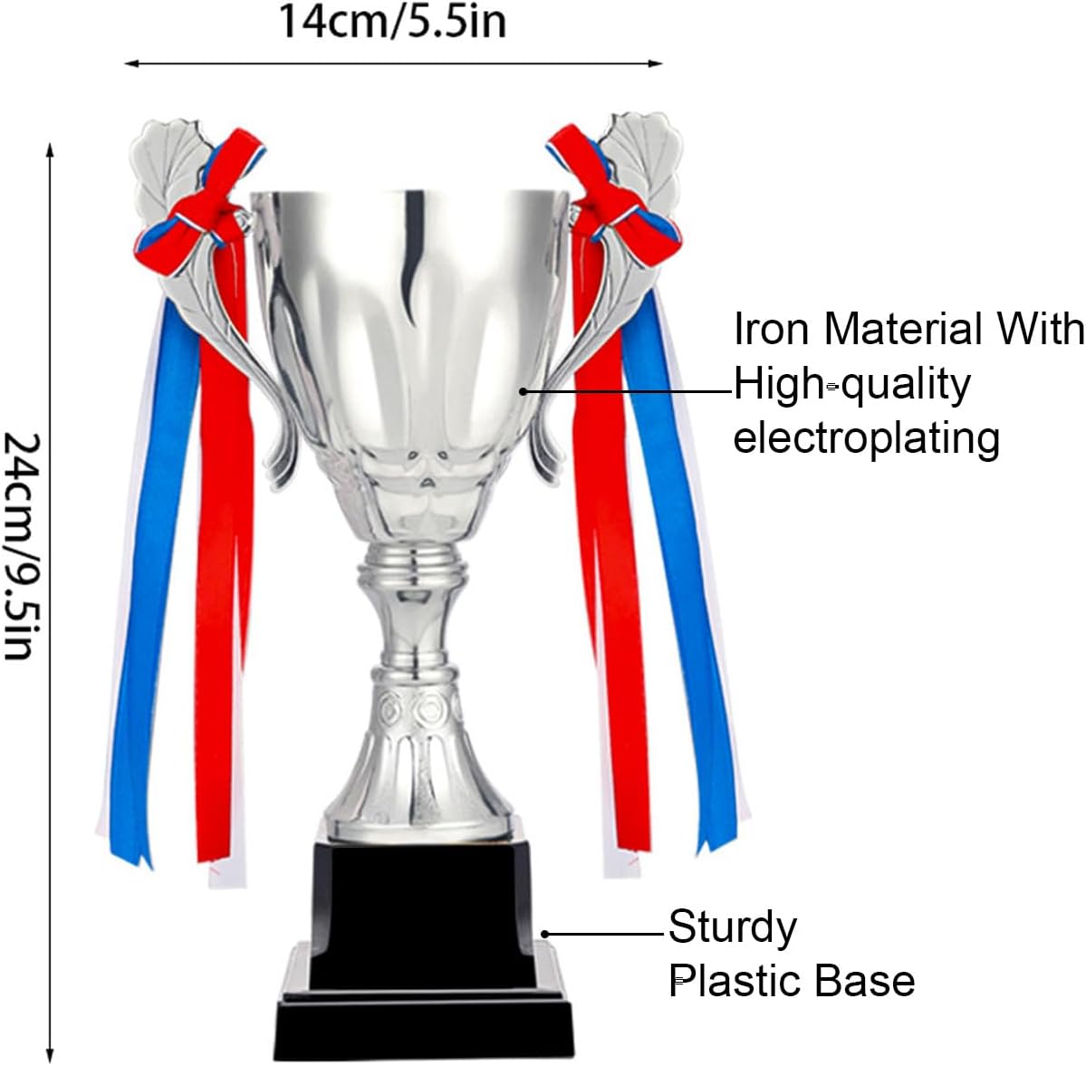 Gold Silver Bronze Trophy Award Cup Metal Trophy Cup for Soccer Basketball Sports Competitions Championships Award