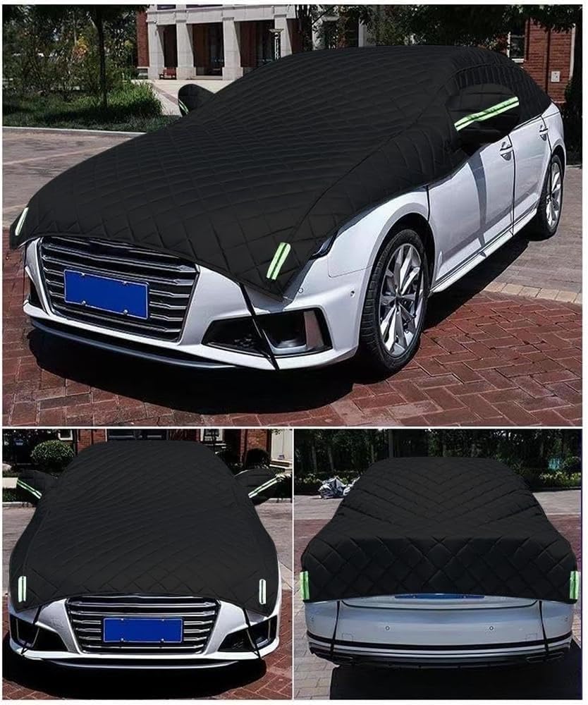 Half Car Cover Custom Fit for Audi O3/SQ3 2011-2024 Hail Proof Car Cover Outdoor,Heavy Duty Waterproof SUV Sedan