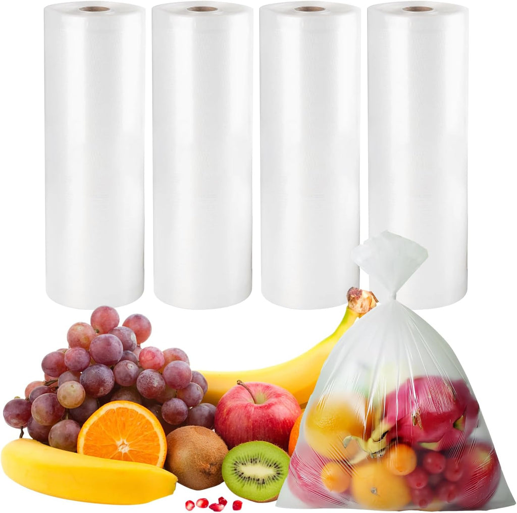 12" x 16" Clear Plastic Produce Bag on a Roll, Food Storage Bags