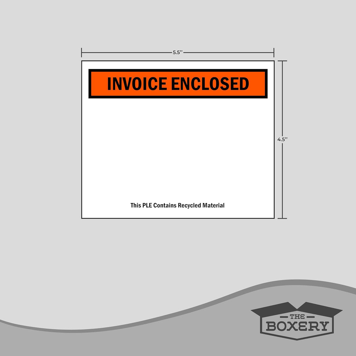 4 ½ x 5 ½” Clear Adhesive Backloading (Panel Face) Invoice Enclosed Envelopes, Label Envelopes/Pouches/Shipping Label