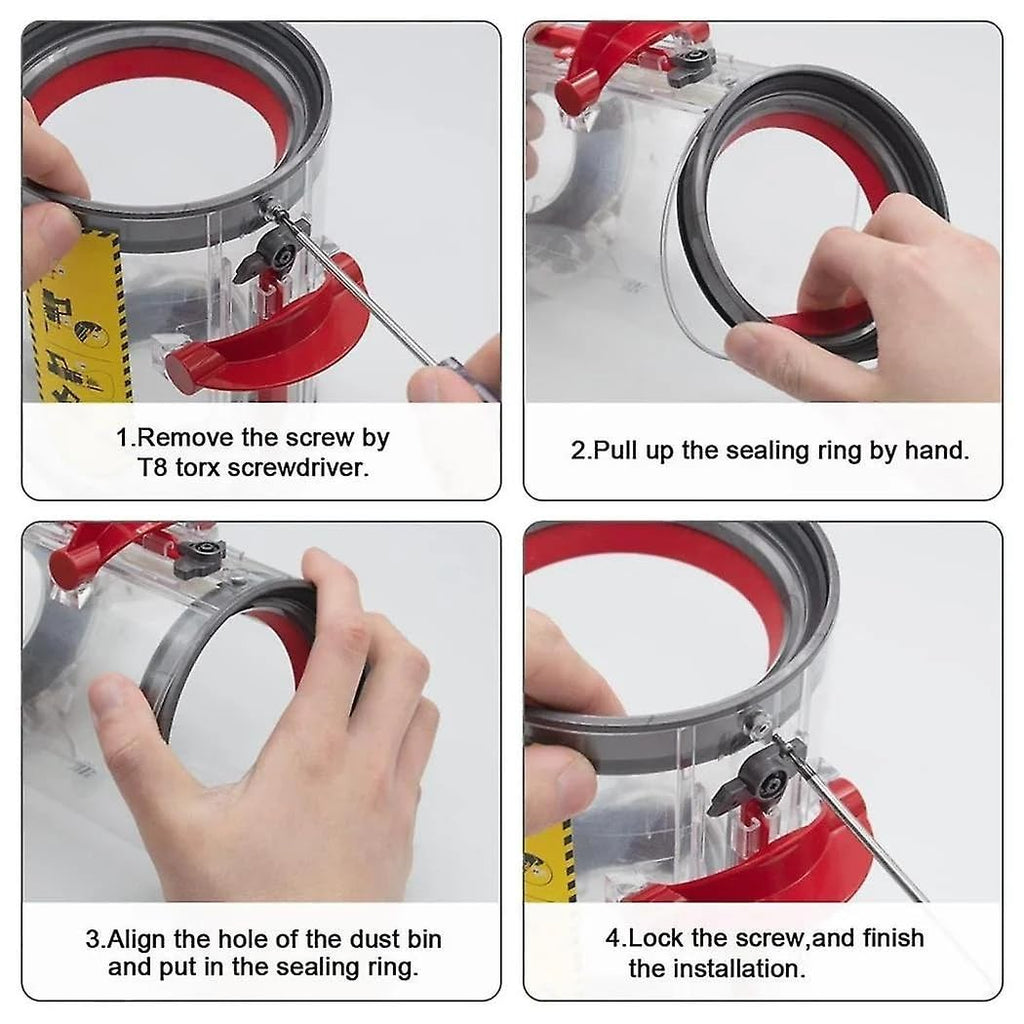Dust Bin Top Fixed Sealing Ring Compatible withDyson Vacuum Cleaner