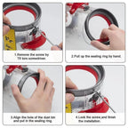 Dust Bin Top Fixed Sealing Ring Compatible withDyson Vacuum Cleaner