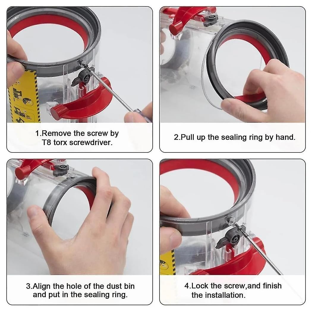 Dust Bin Top Fixed Sealing Ring Compatible withDyson Vacuum Cleaner
