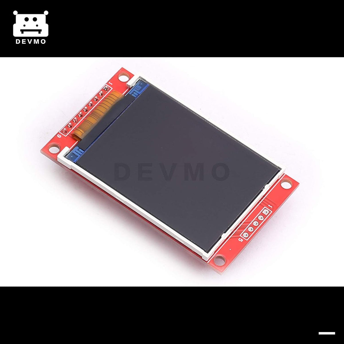 DEVMO 2.2 Inch ILI9341 SPI TFT LCD Display 240x320 ILI9341 LCD Screen with SD Card Slot Compatible with Ar-duino Raspberry Pi 51/AVR/STM32/ARM/PIC
