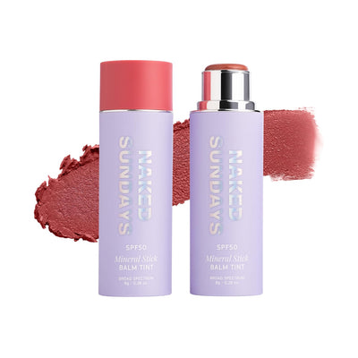 Peptide Glow Mineral Balm SPF 50 Blush Stick, Dusty Rose