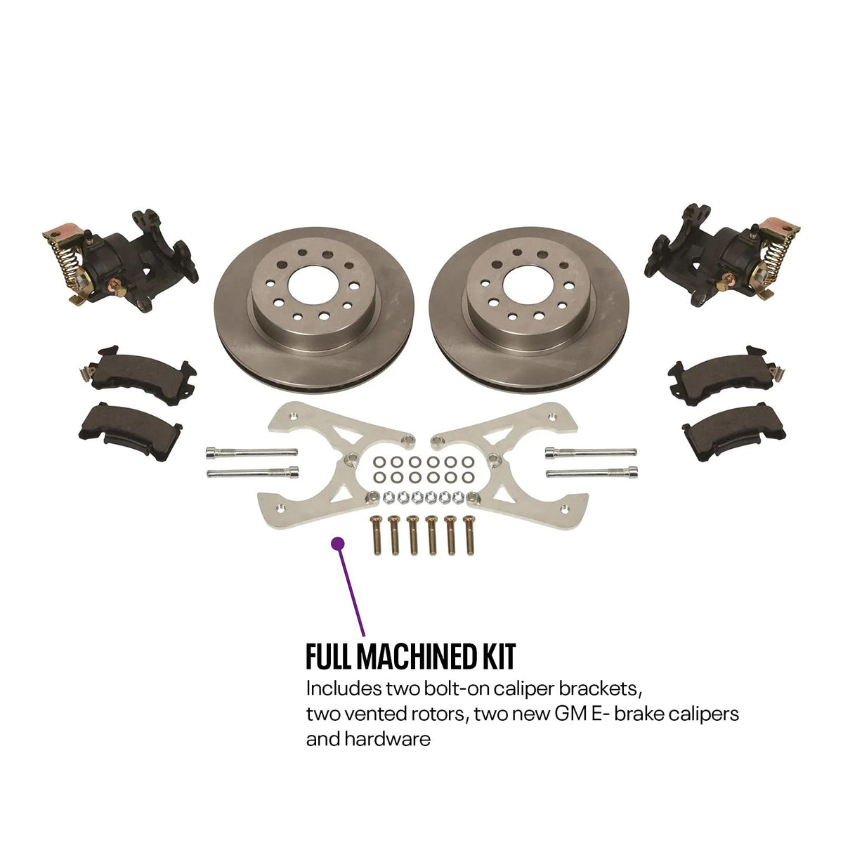 10 and 12 Bolt Rear Disc Brake Conversion Kit with Parking Brake