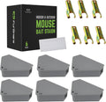 Furnsnare Mouse Bait Station (6 Pack) - Bait Boxes for Mice and Rats with Lockable Keys - Weatherproof Outdoor Mouse