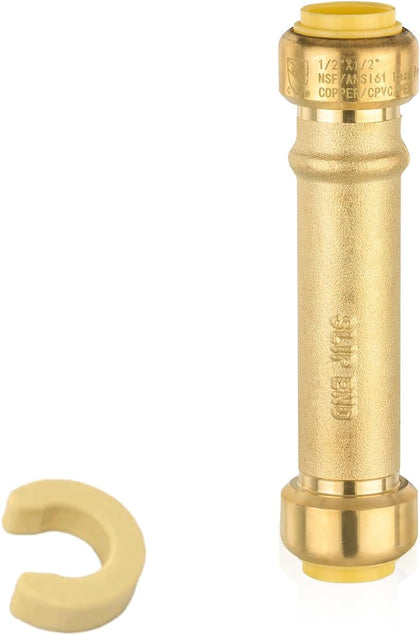 1Pack Seelink 1/2 Inch Push Fit Slip/Repair Coupling(PF104-1)