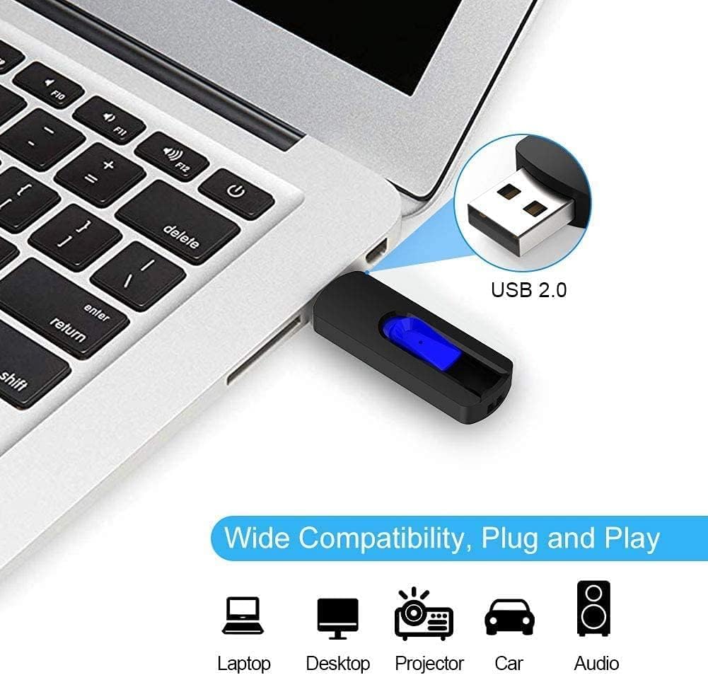 5 Pack 64GB USB Flash Drive, USB 2.0 Memory Stick Thumb Drives Jump Drive Pen Drive for PC Laptop Computer - 64G