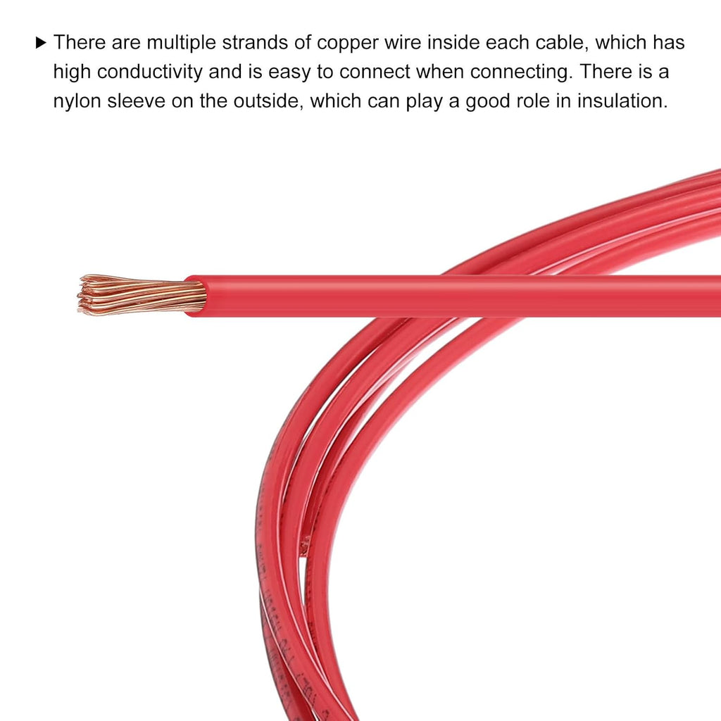 THHN Stranded Wire 10 Feet 12AWG Gauge Insulation Building Wire - UL Listed Copper Cable - PVC 600V Electrical Wire