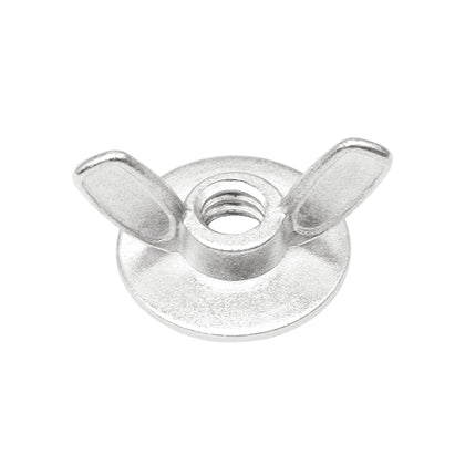 50 Pieces 1/4''-20 Washered Wing Nut, Zinc Plated Hurricane Hardware Butterfly Nuts with Washer for Fasteners, Silver