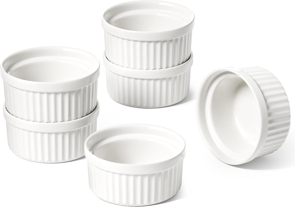 Sauce Cups 2 OZ, Set of 6, White