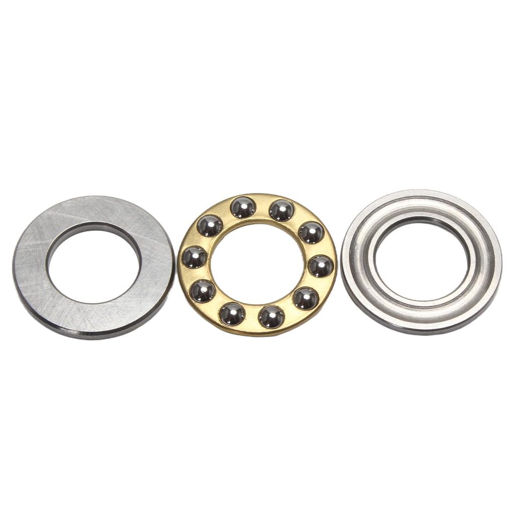 STYUI (10Pcs) F10-18M Miniature Thrust Ball Bearings 10mm x 18mm x 5.5mm Miniature Plane Thrust Bearings Chrome Steel One Way