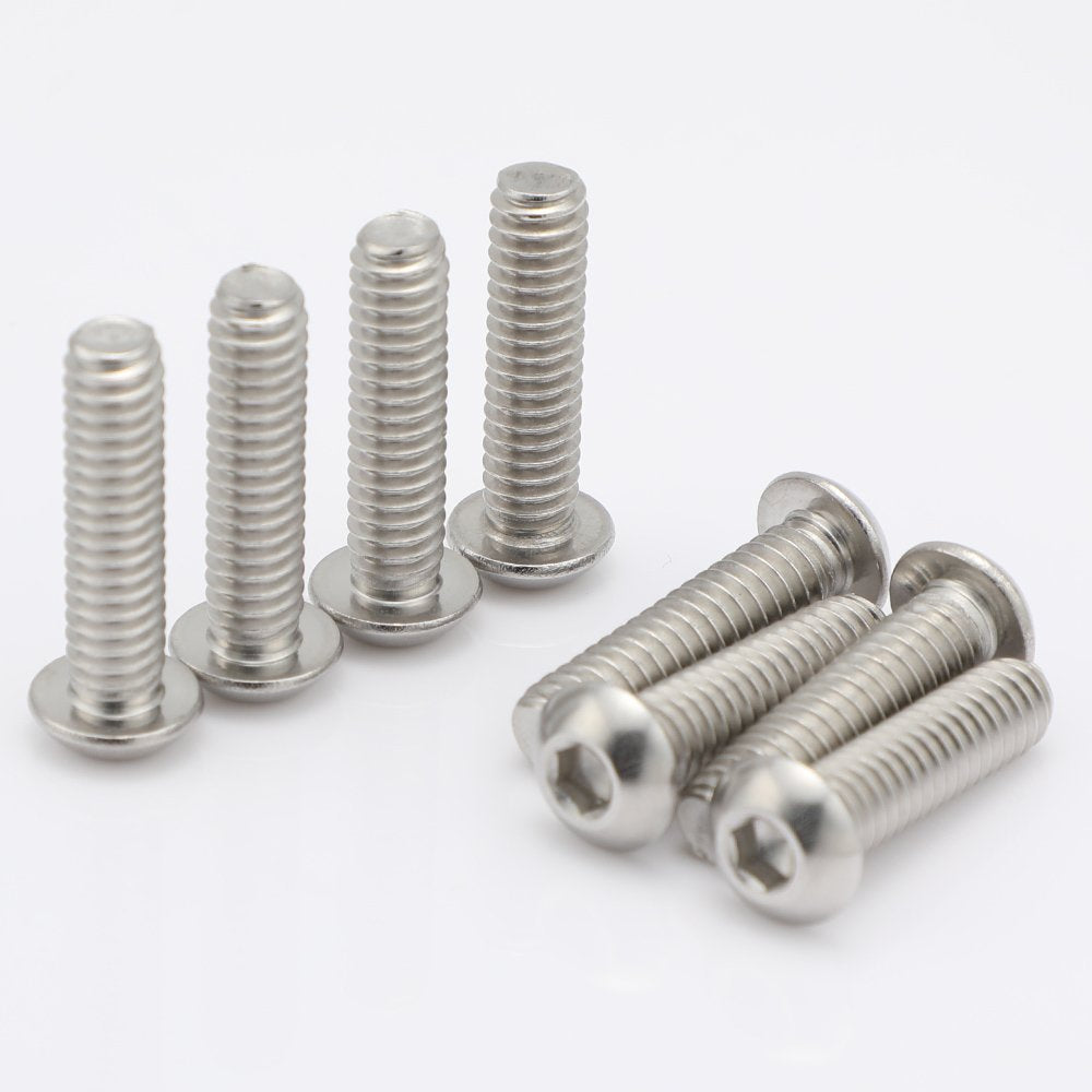 10-24 x 3/4" Button Head Socket Cap Bolts Screws, 50 PCS