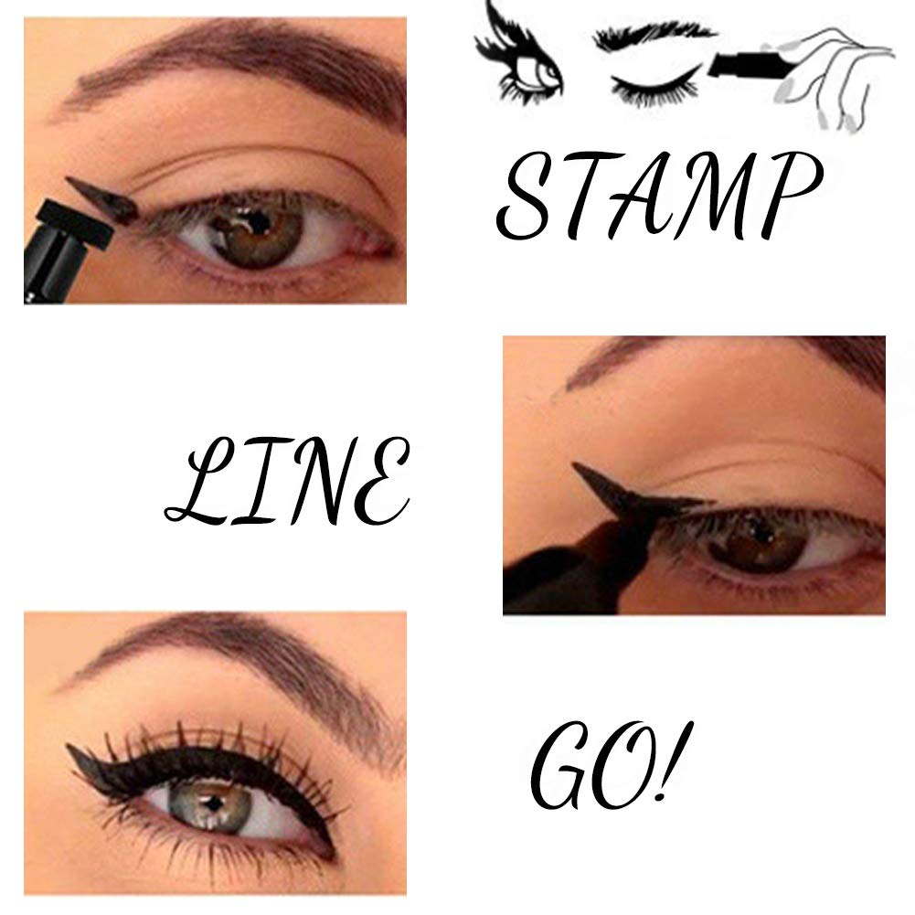 2-in-1 Winged Eyeliner Stamp & Precision Liquid EyeLiner Pen