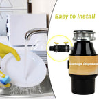 Dishwasher Drain Hose Adapter Kit with Inlet Connector, Hose Clamp, and Spring Clamps, Dishwasher Connector Kit Compatible with Insinkerator Garbage Disposals