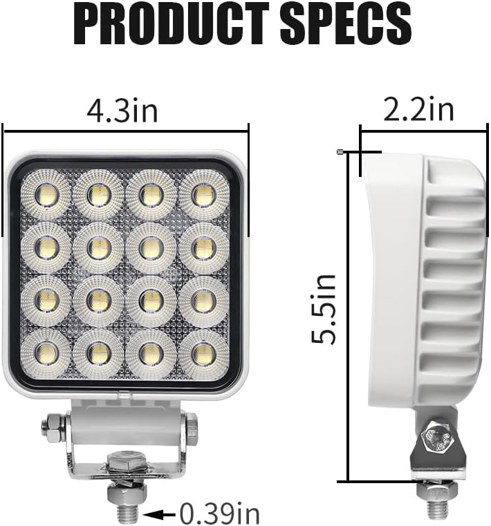 EXZEIT 128W Waterproof Led Boat Lights Marine Lights