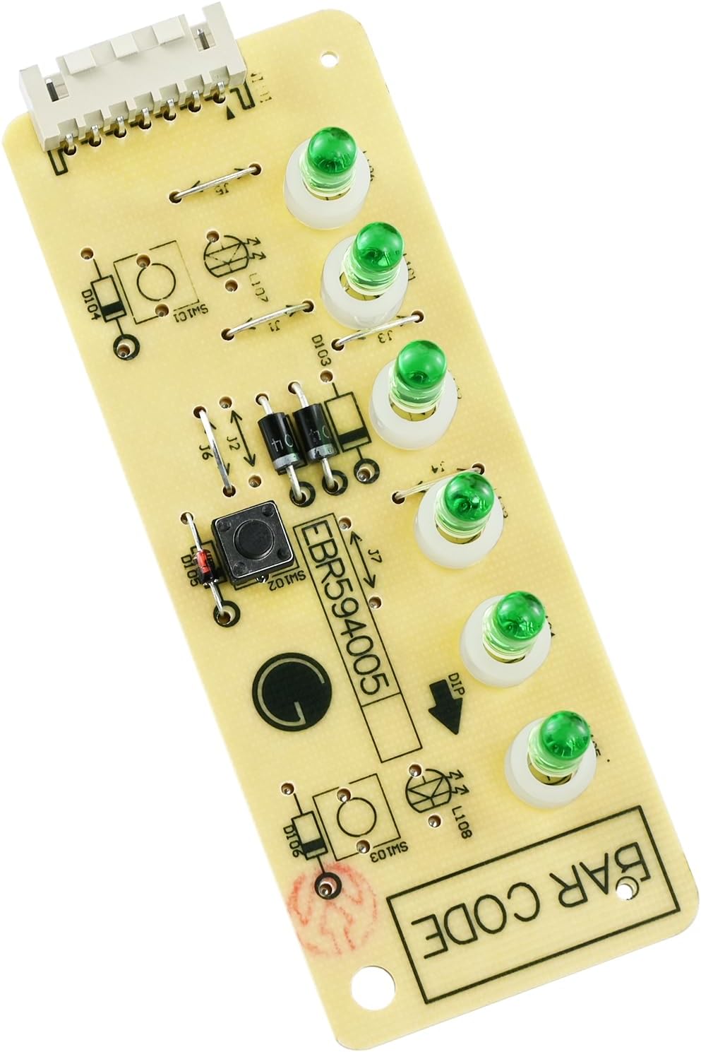 EBR59400502 Refrigerator Display PCB Assembly，Replacement Control Board for Compatible LG Refrigerators
