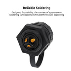 CNLINKO YM-20 3-Pin IP68 Waterproof Circular Connector PBT Plastic Shell