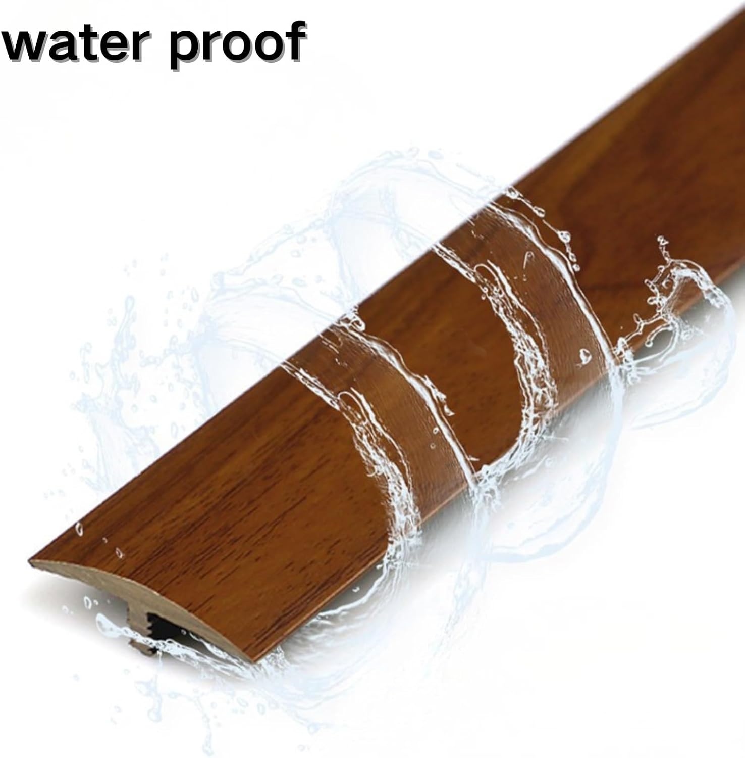 3.3-32.8FT T Molding Trim & Floor Transition Strips, Laminate Flooring 2" Flat Divider Strip for Door Threshold and