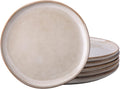 Ceramic Dinner Plates Set of 6, 10.5 Inch Stoneware Plates Set