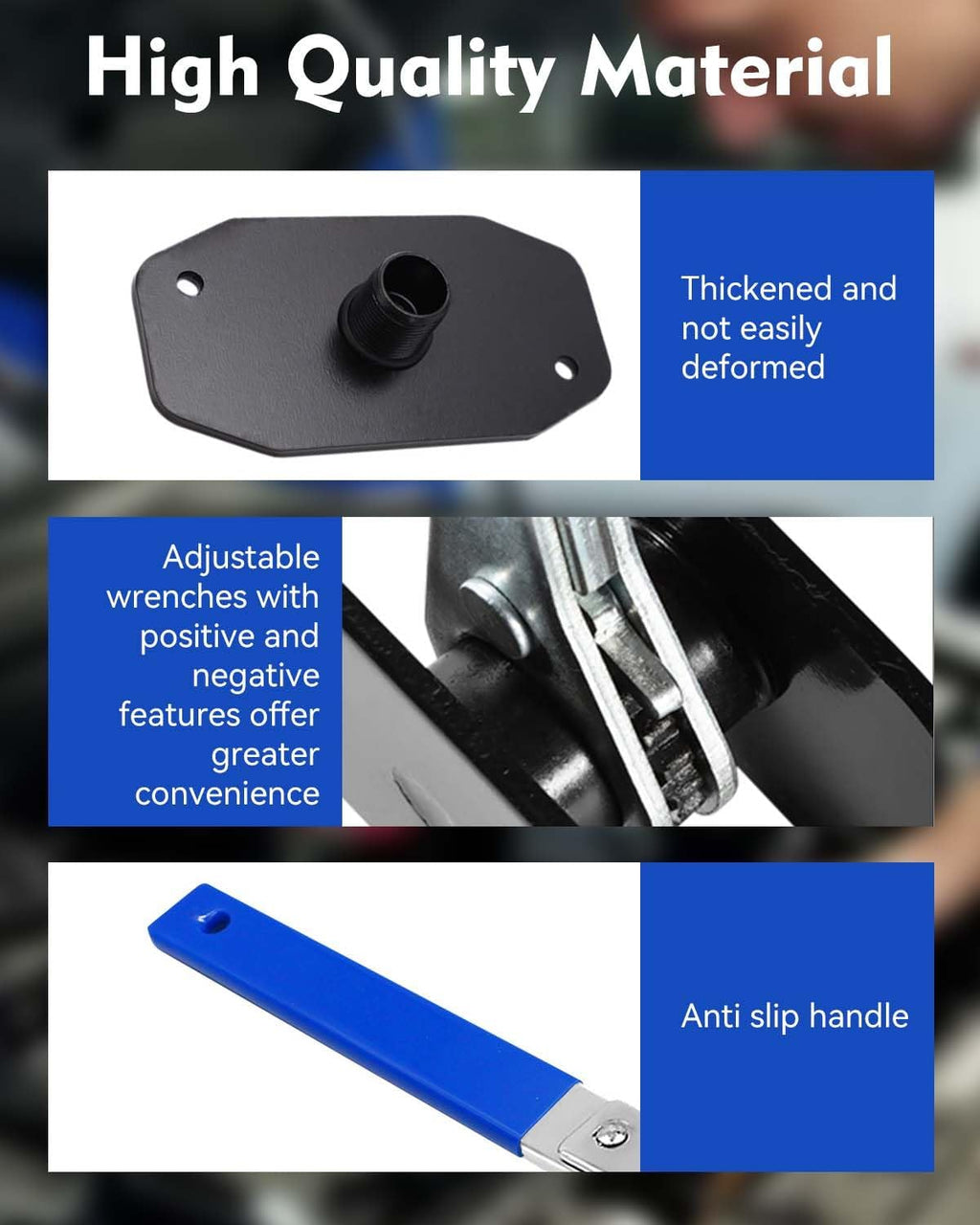 Upgraded Brake Caliper Compression Tool 4 in 1 Universal Caliper Piston Compressor Tool with 4 Brake Caliper Hangers