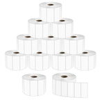 2" x 1" Sticker Labels, 12,000 Direct Thermal Labels, 12 Rolls